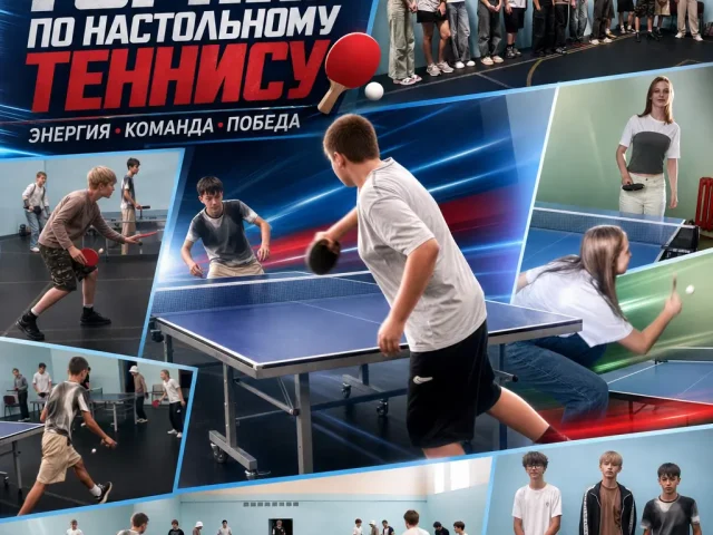 Турнир по настольному теннису среди детей и подростков